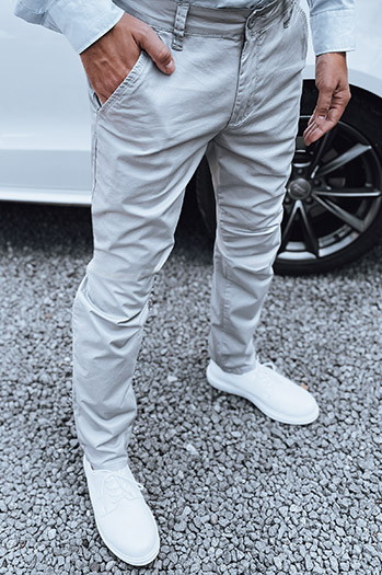Dunkelgraue Chinohose für Herren Dstreet UX4340