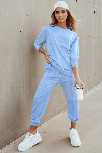Damen Trainingsanzug Set RIZNA blau Dstreet AY1034
