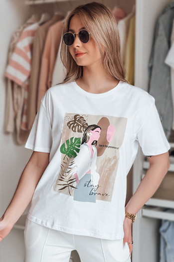 Damen BRAVIS T-Shirt weiß Dstreet RY2616
