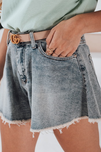 Damen Denim-Shorts JEANSGLOW blau Dstreet SY0333