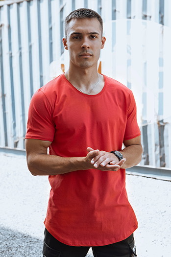 Herren T-shirt Rot Dstreet RX5602
