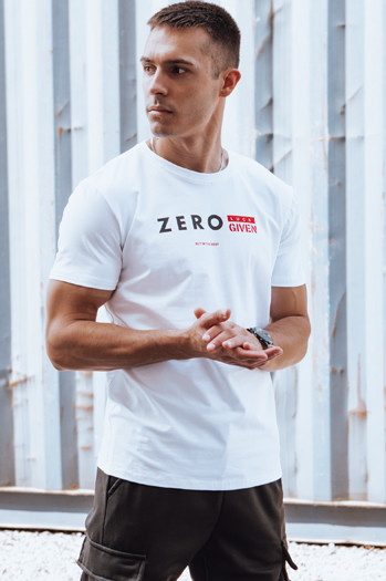 Herren T-shirt mit Aufdruck Weiß Dstreet RX5607