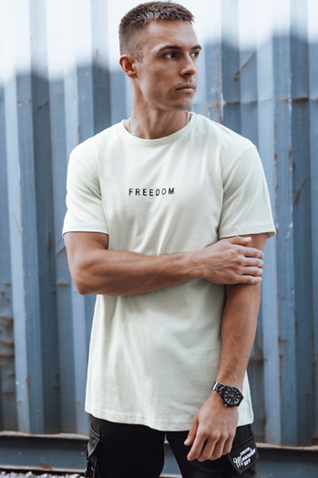 Herren T-shirt Ecru Dstreet RX5612