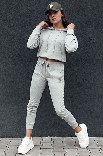 Damen Jogginghose RELAX MODE hellgrau Dstreet UY2137