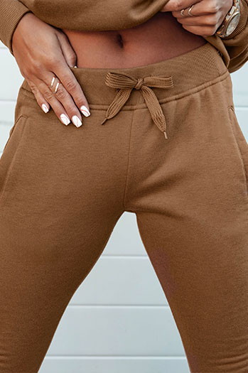 FITS Damen Jogginghose braun Dstreet UY2146