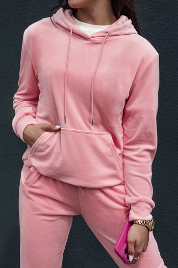 Damenset aus Velours RELAX FIT rosa Dstreet AY1069
