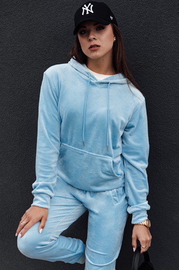 Damenset aus Velours RELAX FIT blau Dstreet AY1071
