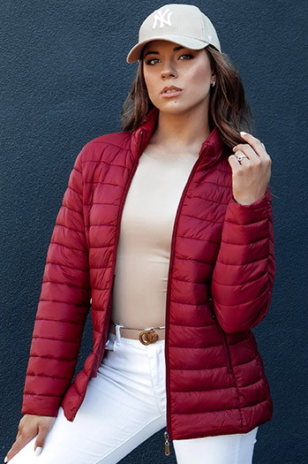 Damen Steppjacke CRIMSON kastanienbraun Dstreet TY4352