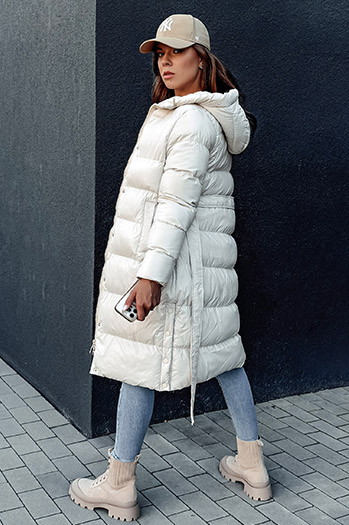 Damen Steppmantel GLAMMANT weiß Dstreet TY4353