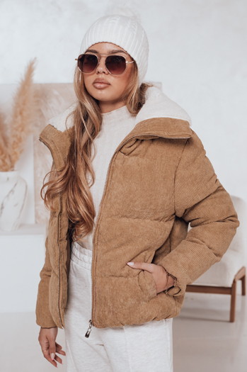 Damen Winterjacke TRENDYGLAM dunkelbeige Dstreet TY4359