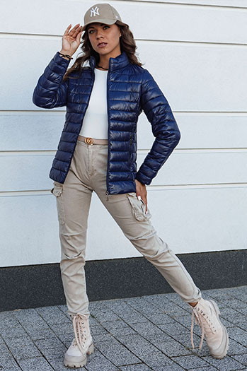 Damen Daunenjacke BREEZFIT navy blau Dstreet TY4362