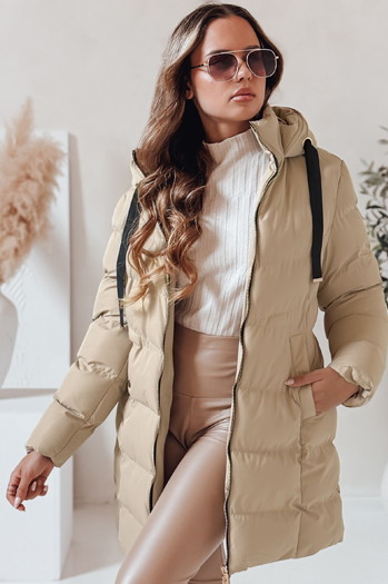 Damen Winterjacke mit Kapuze GABRIELLE beige Dstreet TY4365