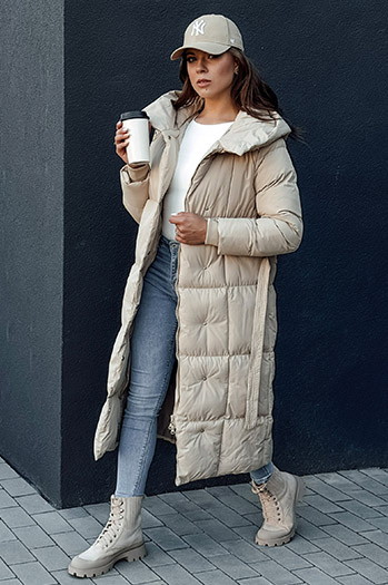 Damen Steppmantel CLOUTIQUE beige Dstreet TY4372