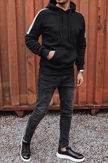 Herren Kapuzenpulli schwarz Dstreet BX5806