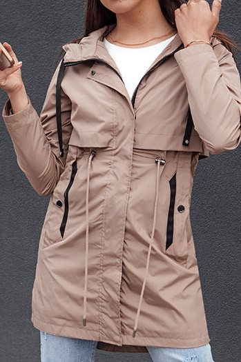 Damen Parka Jacke GLAMJACKET beige Dstreet TY4383