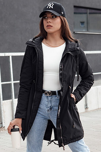 URBANJOY Damen Parka Jacke schwarz Dstreet TY4385