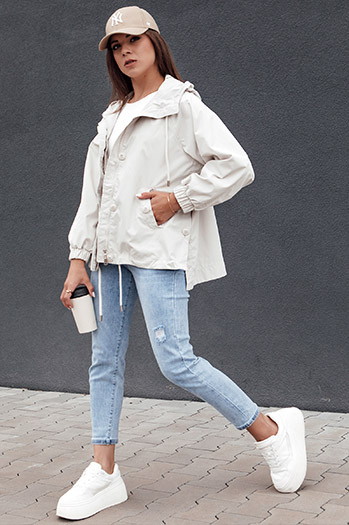 Damen Übergangsjacke GLAMOUR PARK weiß Dstreet TY4387