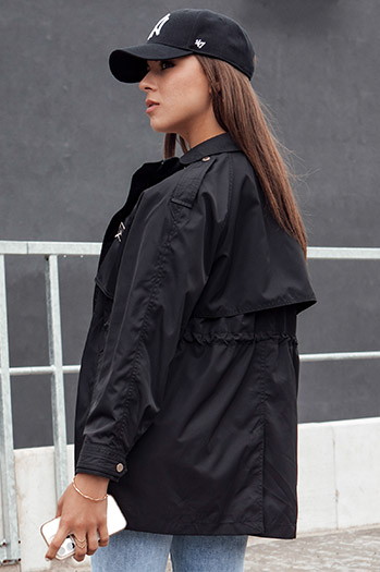 Damen Parka Übergangsjacke TILAN schwarz Dstreet TY4388