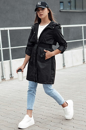 MODERNS Damen Parka Jacke schwarz Dstreet TY4390