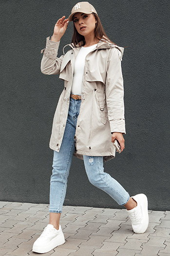 Damen Parka Jacke FASHLOVE grau Dstreet TY4393