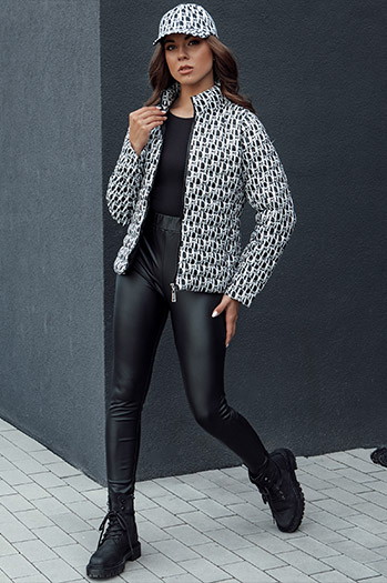 Kurze Damen-Übergangs-Steppjacke MY DEAR schwarz Dstreet TY4505