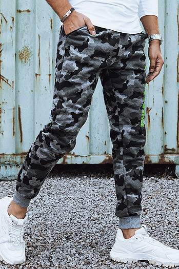 Herren Moro bedruckte Jogginghose anthrazit Dstreet UX4441