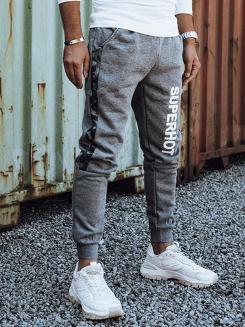 Bedruckte Herren-Sweatpants anthrazit Dstreet UX4445
