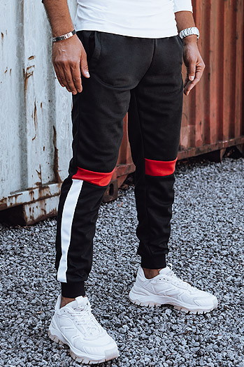 Herren Sweathose mit Kordelzug schwarz Dstreet UX4448