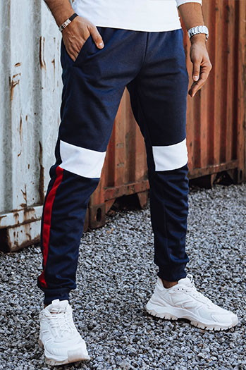 Marineblaue Herren-Sweatpants Dstreet UX4455