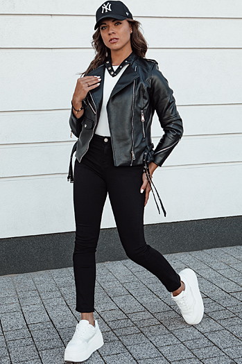 Damen Slim Fit Denim Hose ACORN schwarz Dstreet UY2156