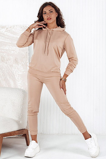 Damen Trainingsanzug Set MIGEL dunkelbeige Dstreet AY1086
