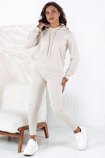 Damen Trainingsanzug Set MIGEL hellbeige Dstreet AY1087