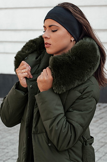 Damen Steppjacke GLAMWARM grün Dstreet TY4575