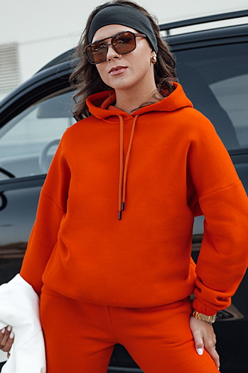 KSENIIA PREMIUM Damen Trainingsanzug Set orange Dstreet AY1095