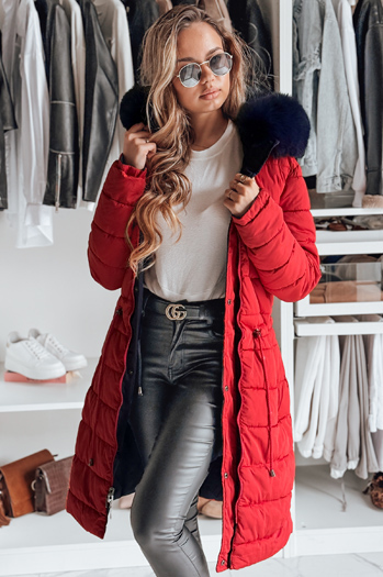 Damen Winterparka TRENDNEL wendbar mit Kapuze navy blau Dstreet TY4590