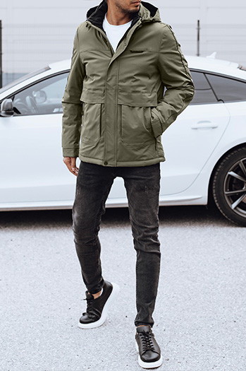 Herren-Winterjacke mit abnehmbarer Kapuze Dstreet TX4905