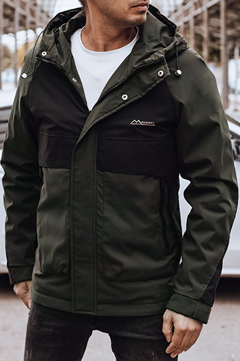 Herren Übergangs-Regenjacke schwarz Dstreet TX4918