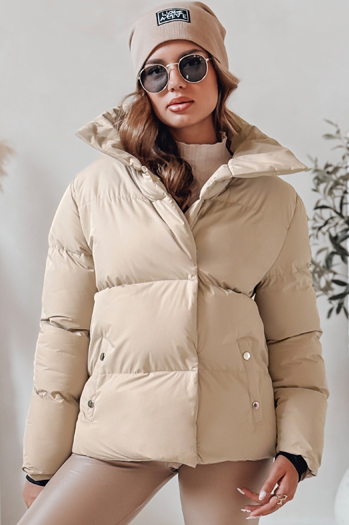 Damen Steppwinterjacke LARO hellbeige Dstreet TY4703
