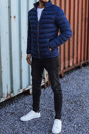 Herren Übergangs-Steppjacke navy blau TX4934