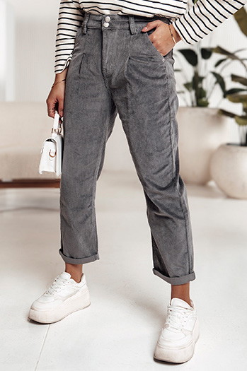 Damen Cordhose LUVORISA grau Dstreet UY2232