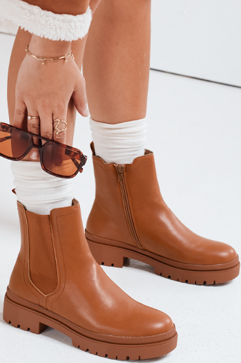 Damenstiefel MONDERICO camel Dstreet ZY0512