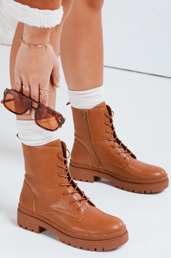 Damen Baggy Stiefel STYLOBOSS camel Dstreet ZY0520