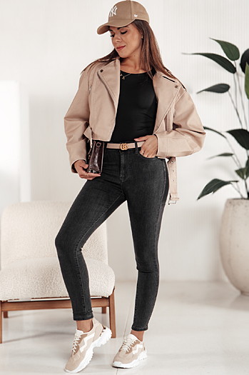 Damen SLIMLEGS Denim-Hose schwarz Dstreet UY2241