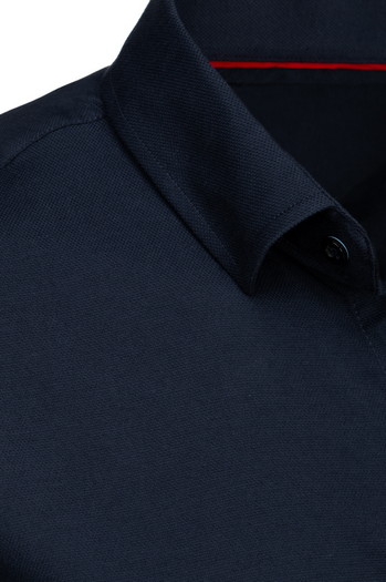 Marineblaues Langarmhemd für Herren Dstreet DX2600
