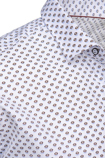 Herren Freizeithemd langarm weiß Dstreet DX2620