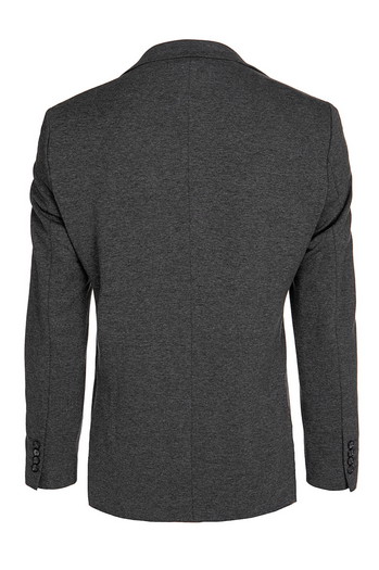 Grauer einreihiger Blazer für Männer Dstreet MX0624