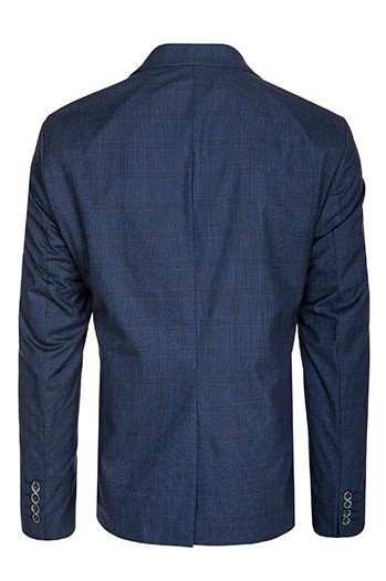 Einreihiger marineblauer Blazer für Herren Dstreet MX0628