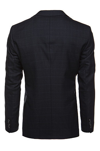 Einreihiger navyblauer Blazer für Herren Dstreet MX0633