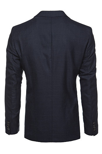 Einreihiger marineblauer Blazer für Herren Dstreet MX06340