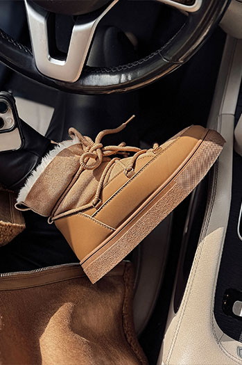 Damen Schneestiefel LUXSNUG isoliert camel Dstreet ZY0570